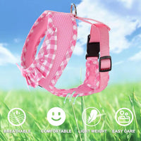 SuperBuddy Upgraded Soft Mesh Dog Harness - XS (Neck Girth 8.6"; Chest Girth: 11"-14") / Pink and Purple Set - image 2
