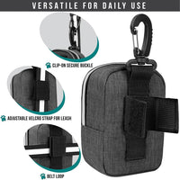 PetAmi Dog Poop Bag Holder for Leash - Charcoal Gray / 1 Count (Pack of 1) - image 4