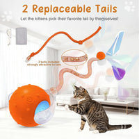Interactive Automatic Cat Toy Ball-USB Rechargeable,Motion Activated - Orange - image 3