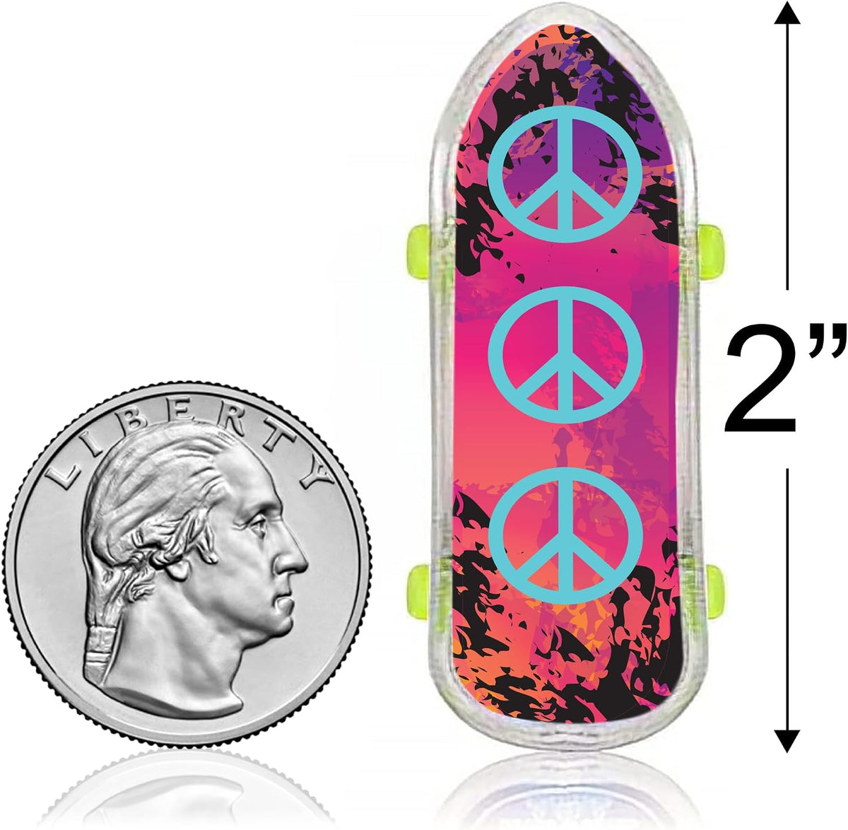 ArtCreativity 144 pack of 2 inch mini finger skateboards in assorted designs - view 3