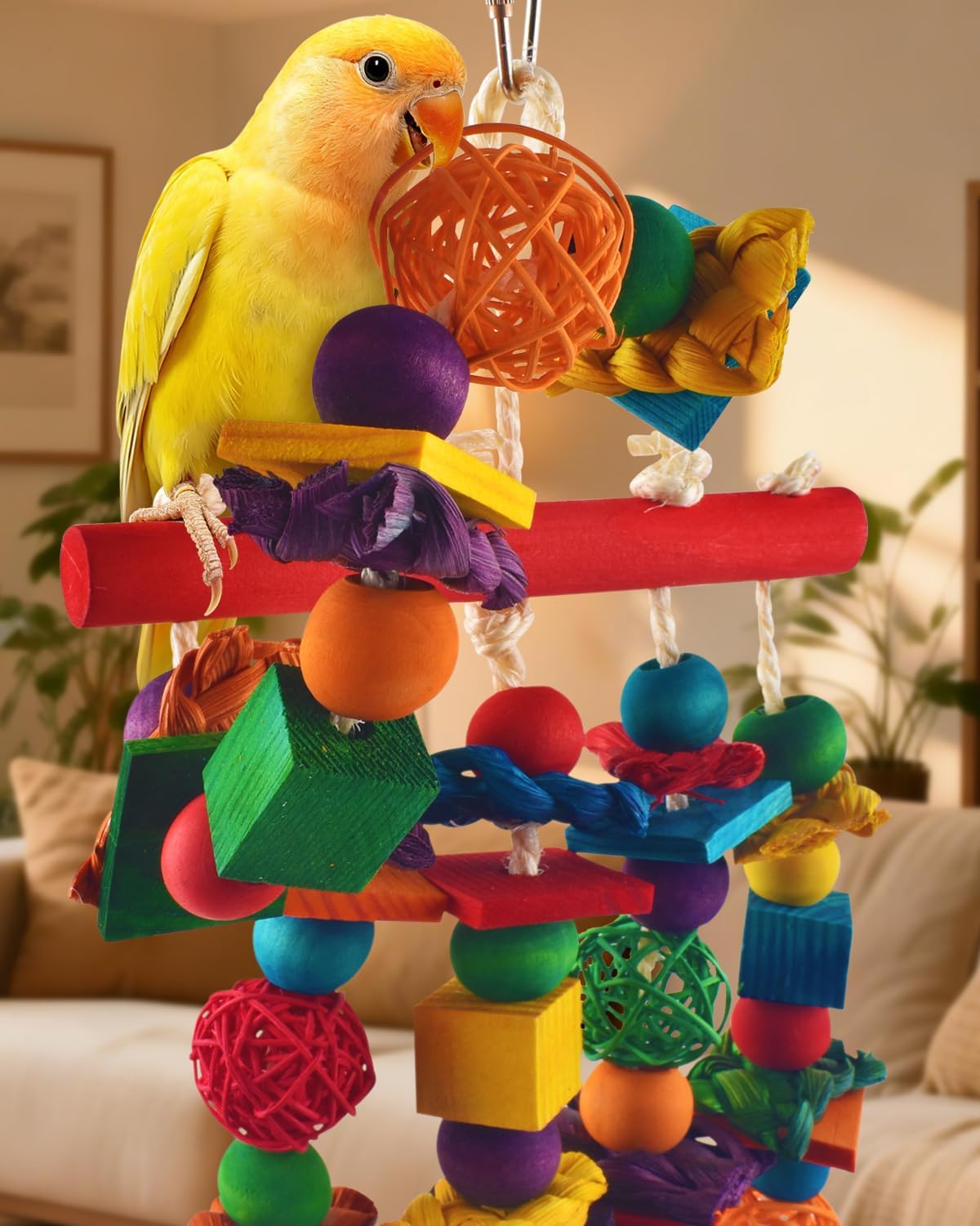 DBNESS Bird Toys, Parakeet Chewing Toy - 3 PCS - image 2
