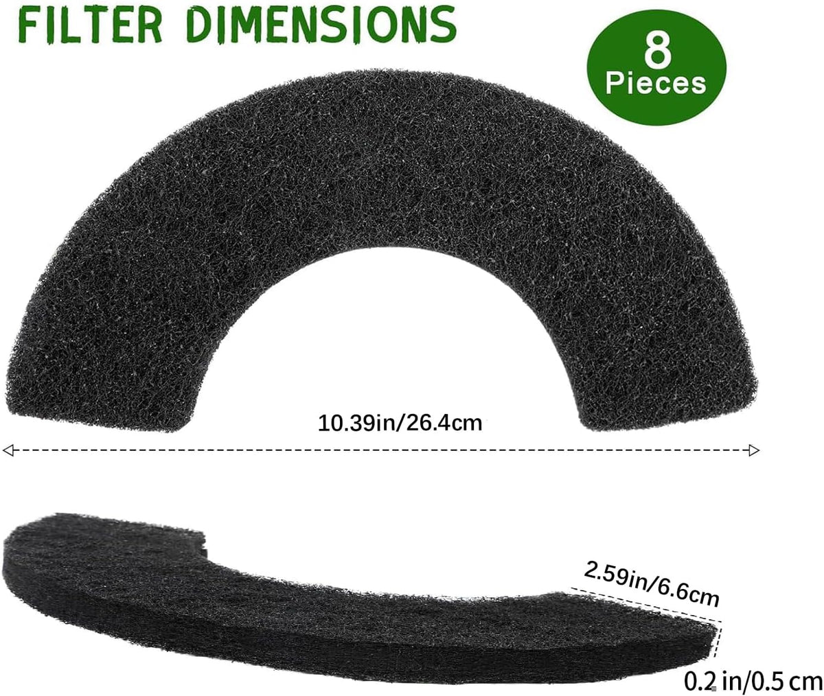 8Pcs Carbon Filters Compatible with LR 4 - 8 Pcs L4 Filters - image 2