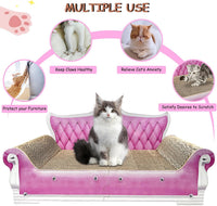 Luxury Cardboard Cat Scratcher Sofa Bed - Pink Sofa - image 4