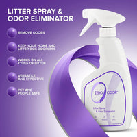 Zero Odor Litter Box Odor Eliminator Spray - 16 Fl Oz (Pack of 1) - image 2