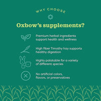 Oxbow Animal Health Natural Science Joint Support, Anti Inflammatory Supplement for Rabbit & Guinea Pig, Oxbow Timothy Hay, Made with Glucosamine, Turmeric, & Yucca, Made in USA, 4.2 oz Bag