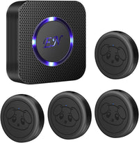 Dog Door Bell, Wireless Dog Bell, Black