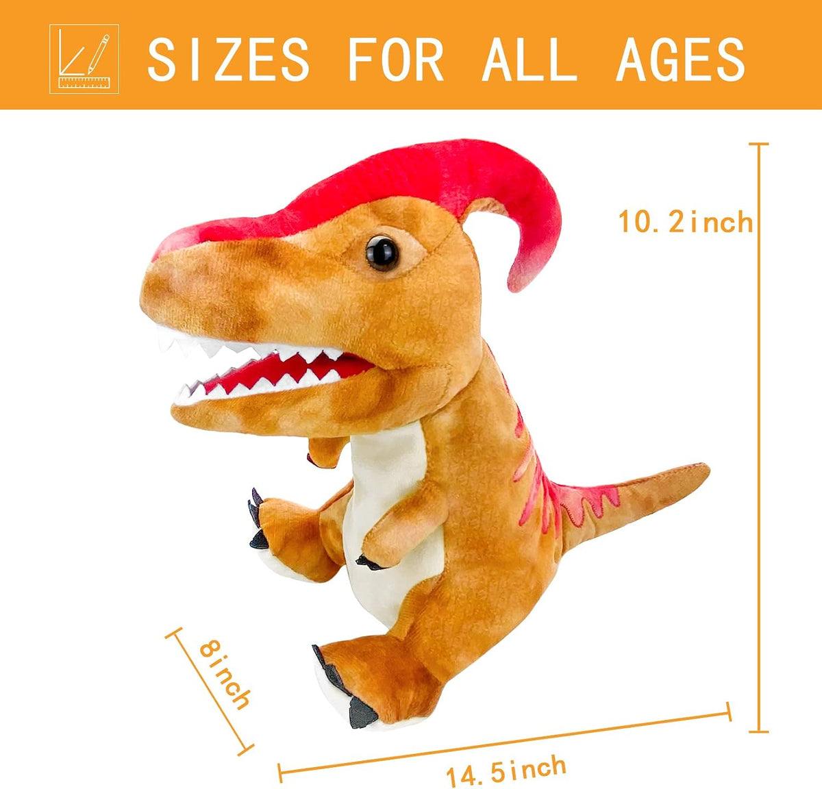 Puppet Hand Puppets for Kids - Dinosaur 8 - image 2