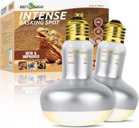 REPTI ZOO 2 Pack Heat Lamp 100W - Natural Basking Light Bulb