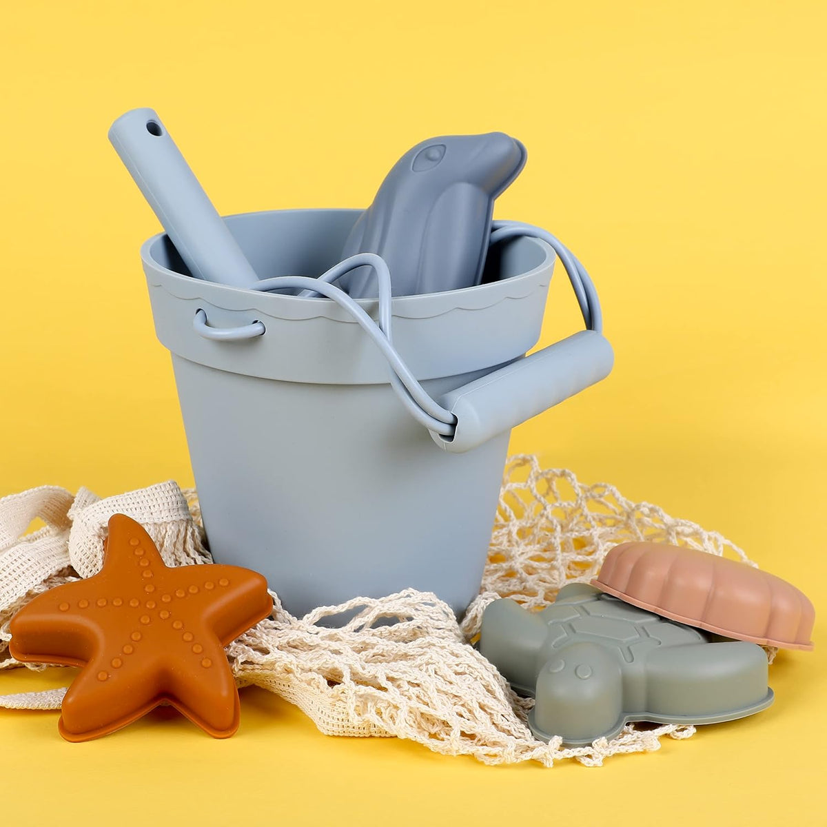 BLUE GINKGO Silicone Beach Toys - Blue - image 2