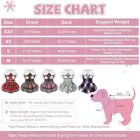 Dog Sweater with Leash Set D Ring Plaid Fleece Dog Clothes for Small - XX-Small (Chest 11in ) / Purple with Leash - image 3