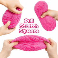 Fuzz Ball Squishy Stress Ball - Pink Ball - image 3