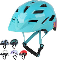 Kids Bike Helmet, Toddler Youth Helmet for Boys Girls, Ages 3-5 - Glossy Light Blue / 50cm-57cm/19.7''-22.4''