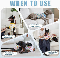 Recovery Suit for Dogs After Surgery, Professional Dog Surgical Suit for Female Spay, Male Neuter, E-Collar & Cone Alternative Dog Onesie for Abdominal Wounds Skin Disease, Blue, XS