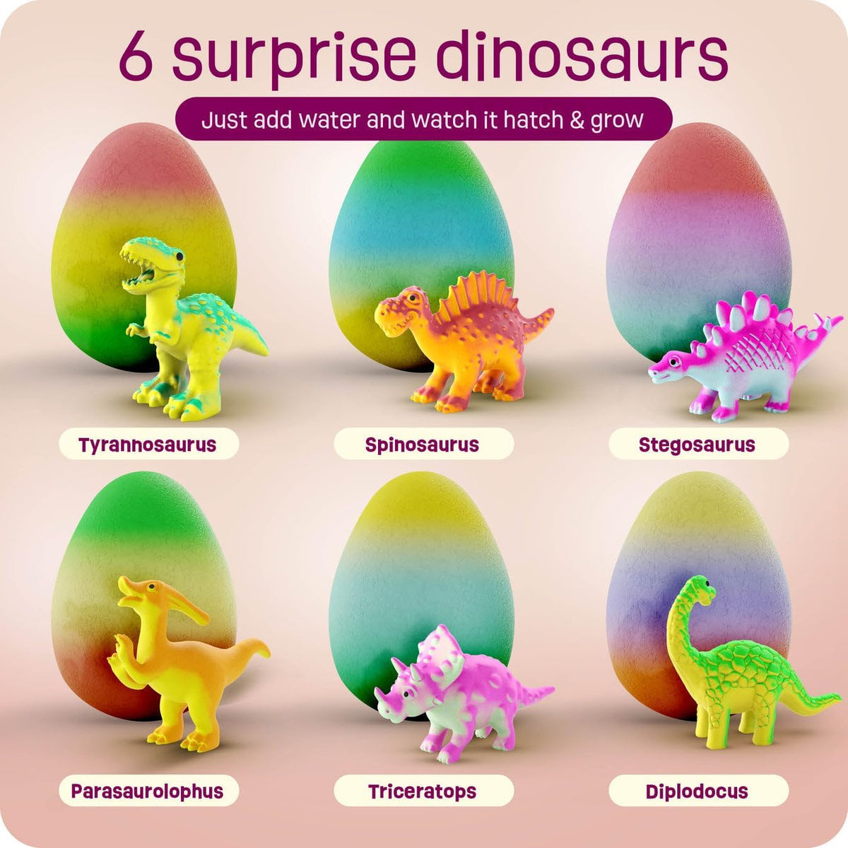 Dinosaur Hatching Surprise Eggs for Kids, Dino Toys - image 3