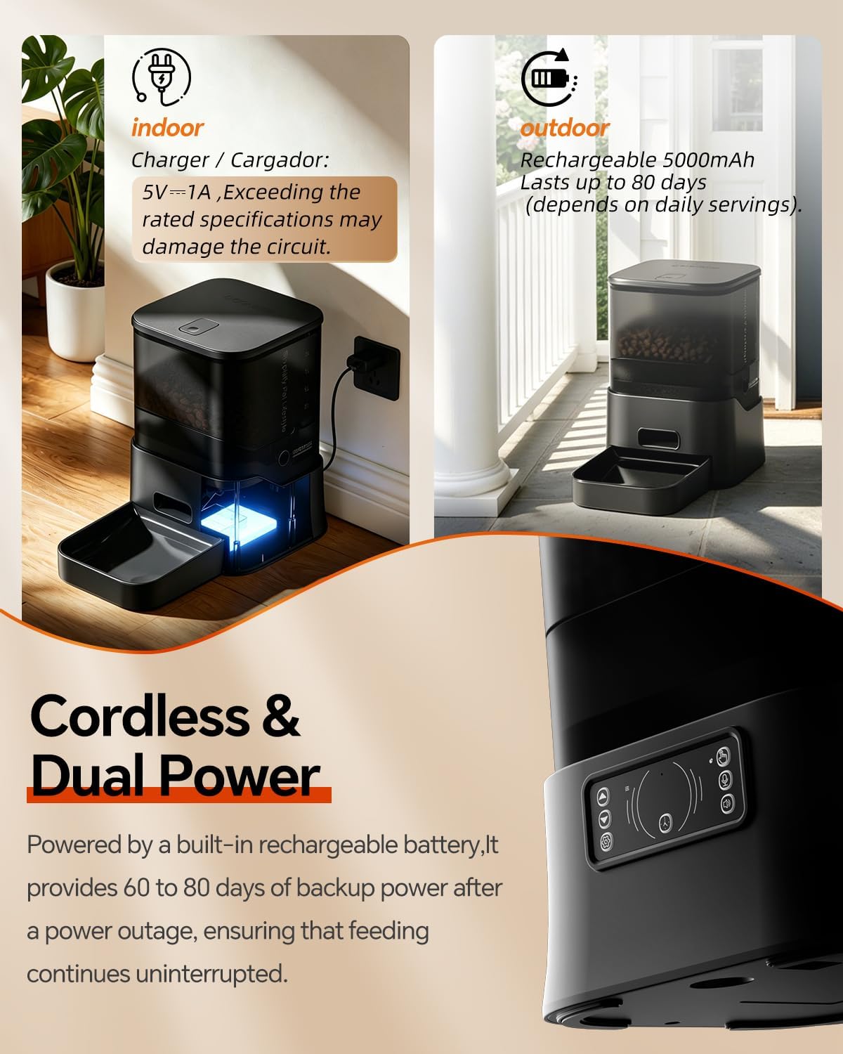 DOGNESS 11L Cordless Heavy-Duty Automatic Dog Feeder for Large Breeds – Essentials for Dogs - image 4