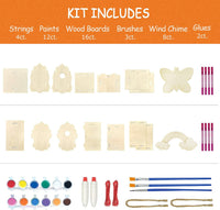 4 Pack DIY Bird House Wind Chime Kit for Crafts for Kids Ages 4-8 – Fun for Kids & Family - image 4