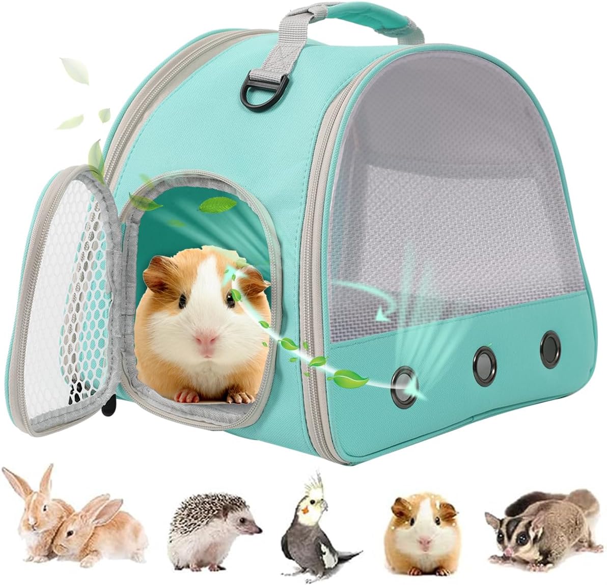 Guinea Pig Carrier Backpack - Green / Upgraded Mesh