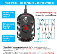 DaToo Small Aquarium Heater 50W Mini Fish Tank Heater 50 Watt - 50W - image 3