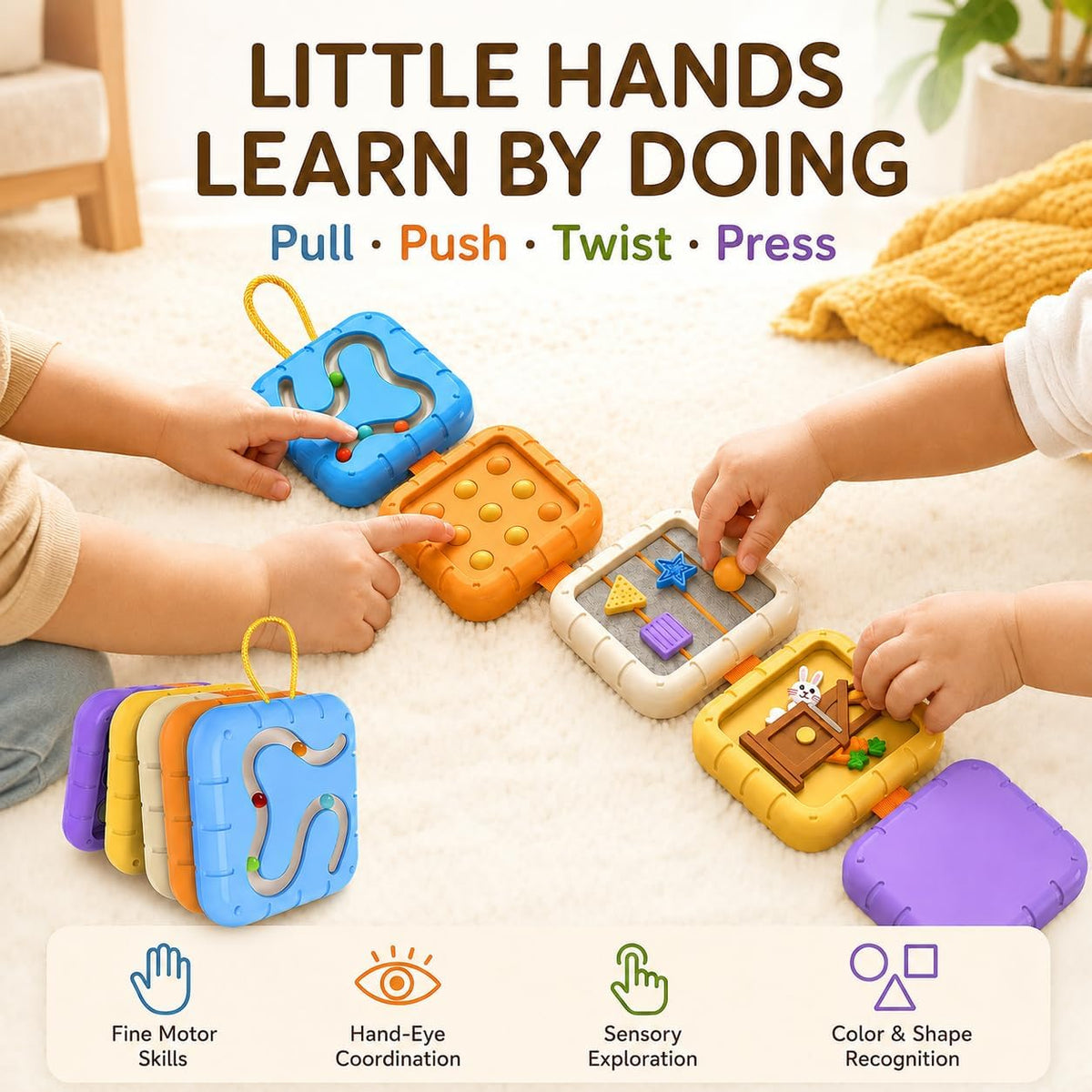 Busy Board for 1 Year Old - Purple - image 4