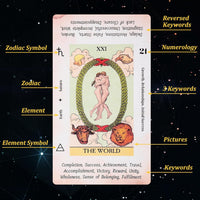 Fofeadm Tarot Cards with Guide Book & Linen Carry Bag - White Tarot Cards - image 3