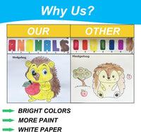 ALNETI Paint with Water Coloring Books for Toddlers - ANIMALS / Art Paper - image 4