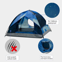 ASFANES Foldable Pet Tent for Medium Dogs & Cats - Navy Blue / M - image 3