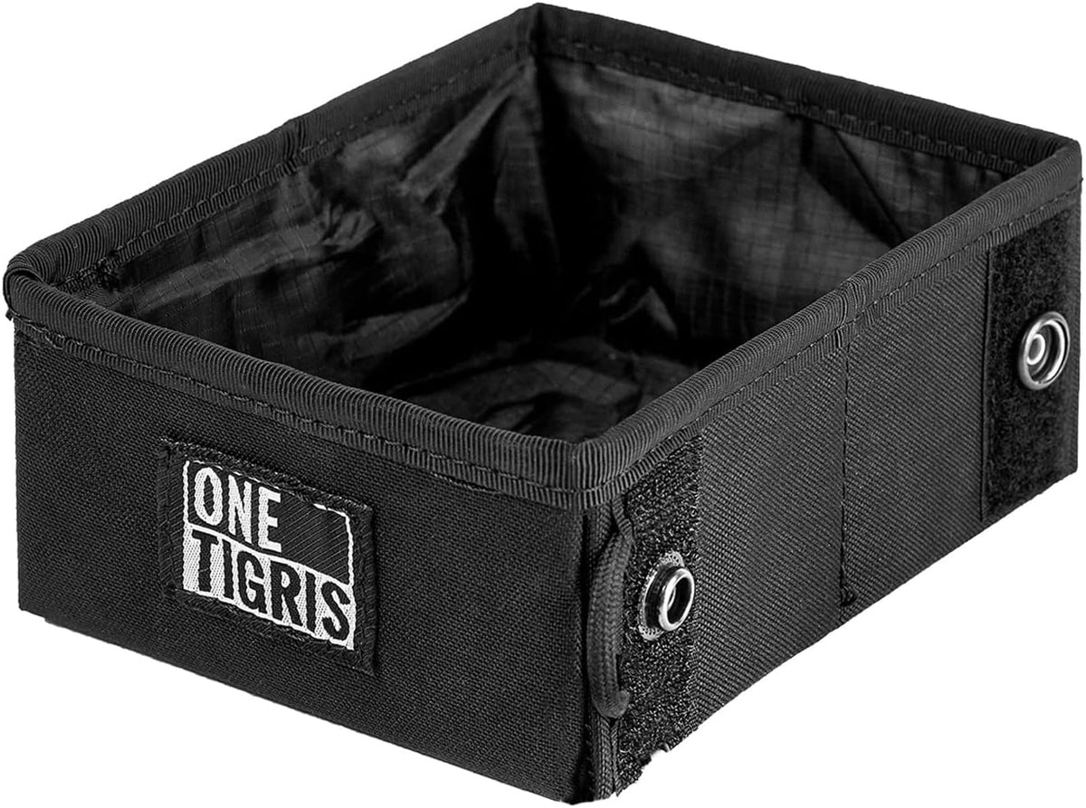 OneTigris Military Collapsible 70 oz Pet Bowl for Small to Medium - M / Black