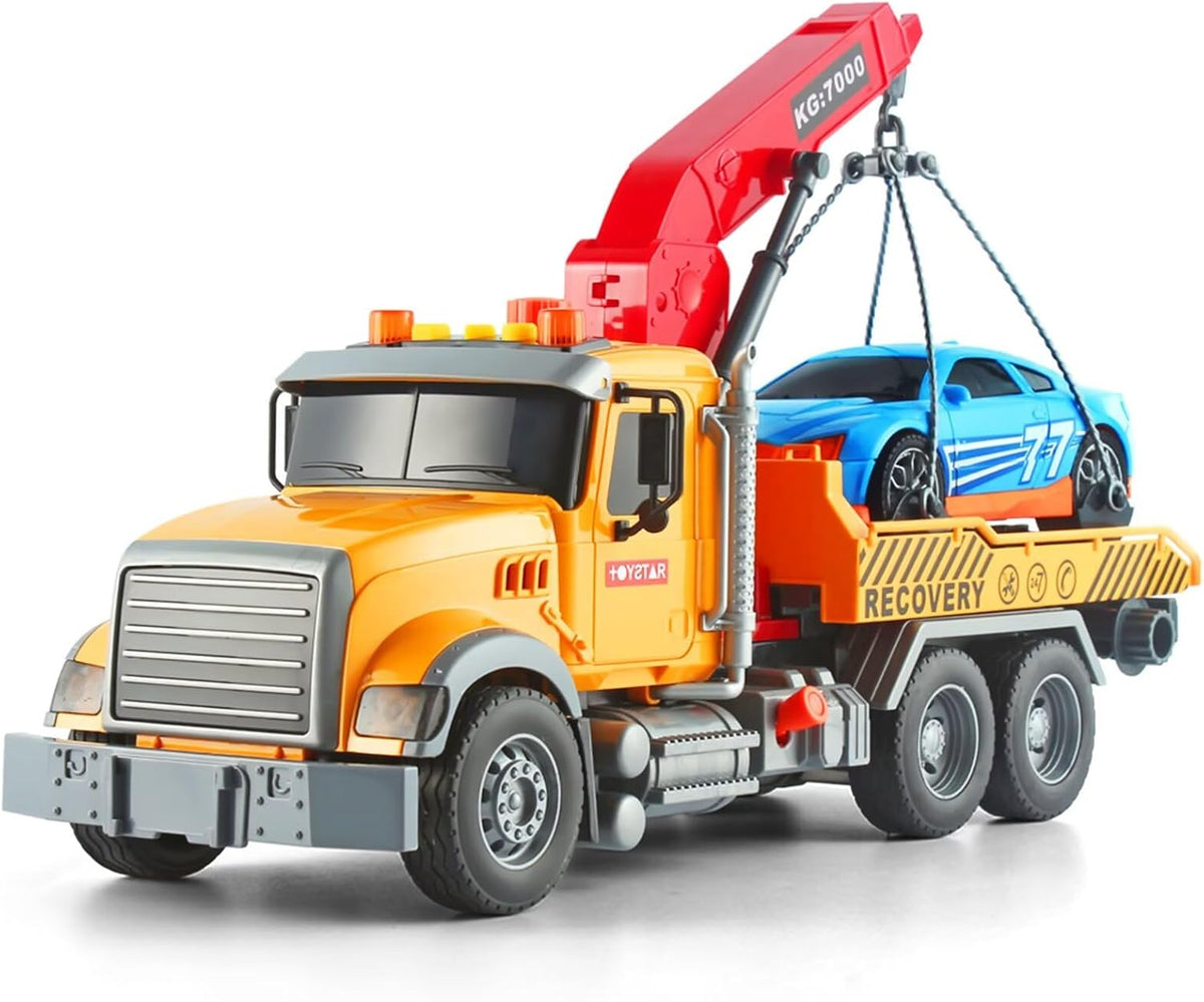 Dwi Dowellin Kid Trucks Toys for Boys Age 3-5 - tow truck