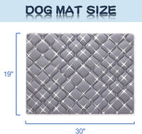 Bubble bear Dog Crate Mat, Ultra Soft - Gray / 30.0"L x 19.0"W - image 3
