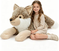 BENINY 31 Inch Giant Bunny Stuffed Animal - Wolf_gray 30in