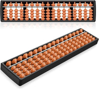 Flexzion 11 inch plastic Japanese soroban abacus with 17 rods and 5 beads per rod