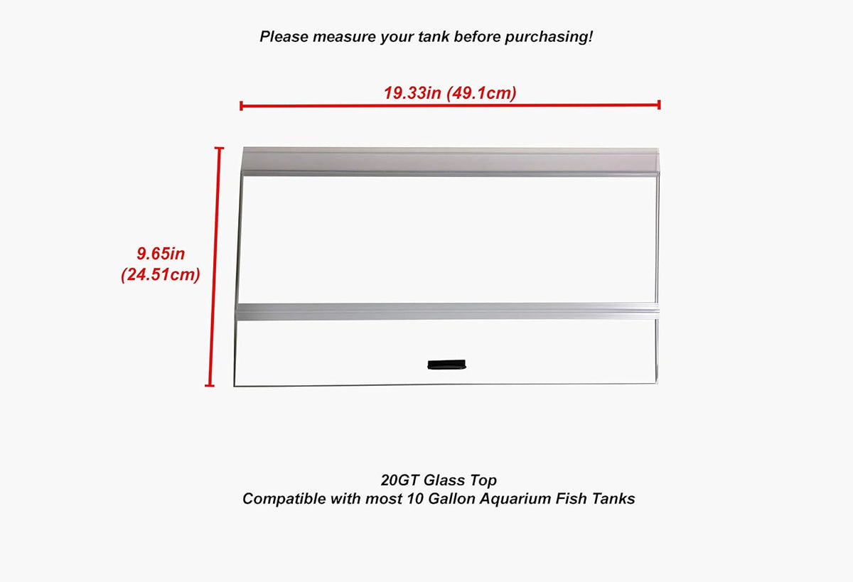 H2Pro 20" Glass Canopy for 10 Gallon Aquarium Fish Tank – Essentials for Fish - image 2