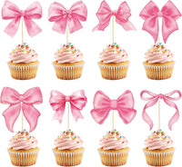 Adecortalk fall cupcake toppers, 48 glitter pumpkin, leaf and turkey picks in 8 designs - view 2