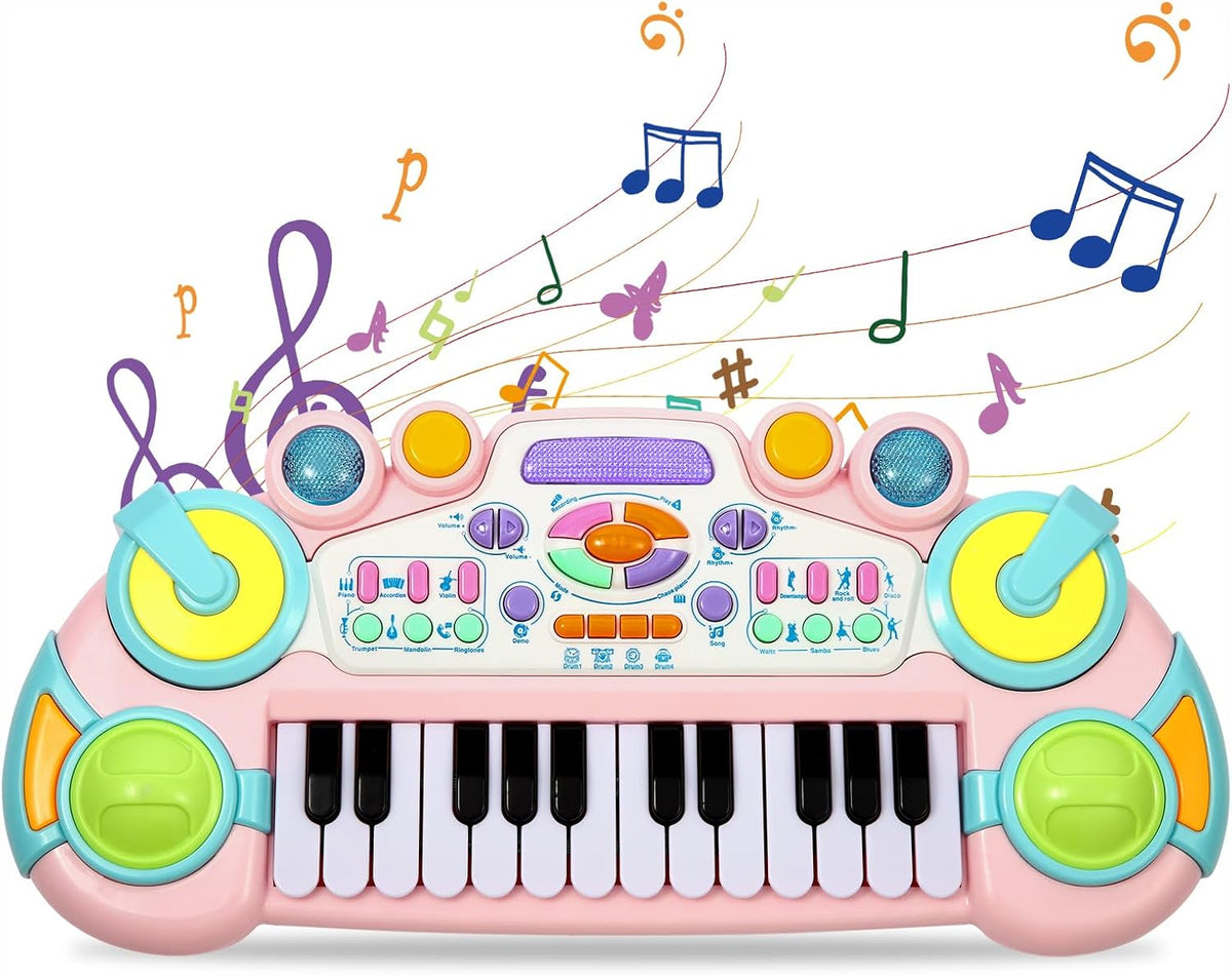 Toddler Piano Keyboard Toy, 24-Key Kids Piano for Ages 1-4
