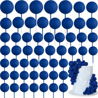 75 Pieces Cake Balls Topper Decorations Foam Cupcake Topper Mini - Royal Blue