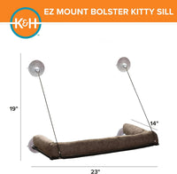 K&H Cat Window Perch, EZ Mount Kitty Sill - 12 X 23 Inches (Pack of 6) / Bolster - image 2