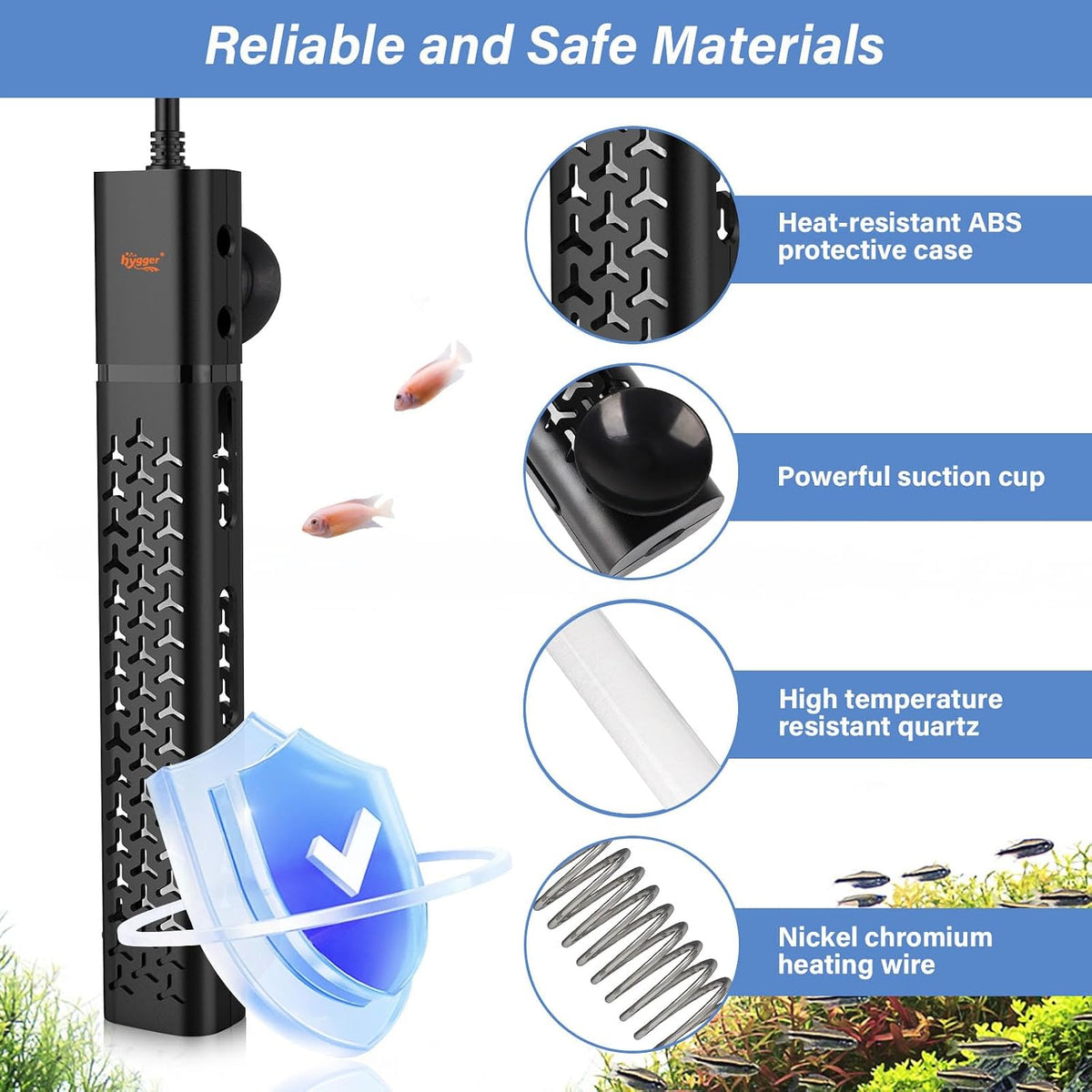 hygger 200w Aquarium Heater - 300W (for 40-75 gallon) - image 3