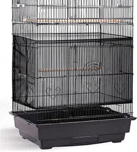 Adjustable Birdcage Seed Catcher Feather Catcher Bird Cage Cover Net - 118 x 16 Inch / Black