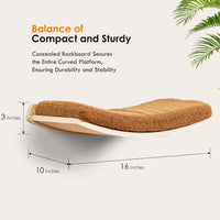 Curved Cat Shelves and Perches - Wood Shelf+Brown Cushion - image 3