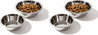 Scott Pet Bowl, Stainless Steel Pet Water and Food Bowl - 3 Quart (Pack of 2)