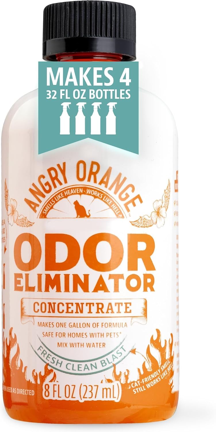 Angry Orange Pet Odor Eliminator Concentrate - Fresh / 8 Fl Oz (Pack of 1)