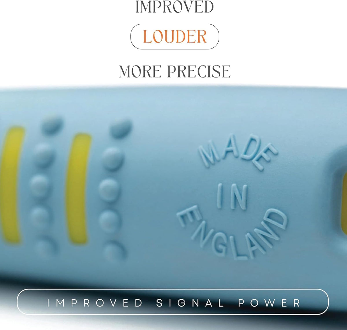 ACME Alpha 210.5 Dog Training Whistle with Enhanced Ergonomic Grip. - Baby Blue on Yellow - image 4