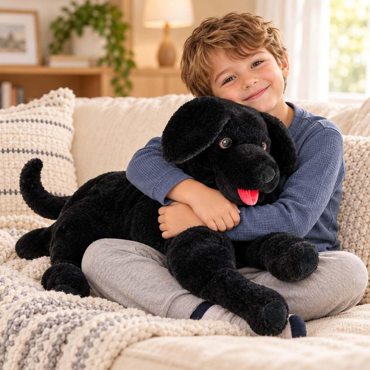 LotFancy Dog Stuffed Animals Plush - Black / 26 inch - image 4