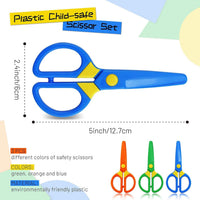 JIALEEY Plastic Child-Safe Scissor Set - image 2