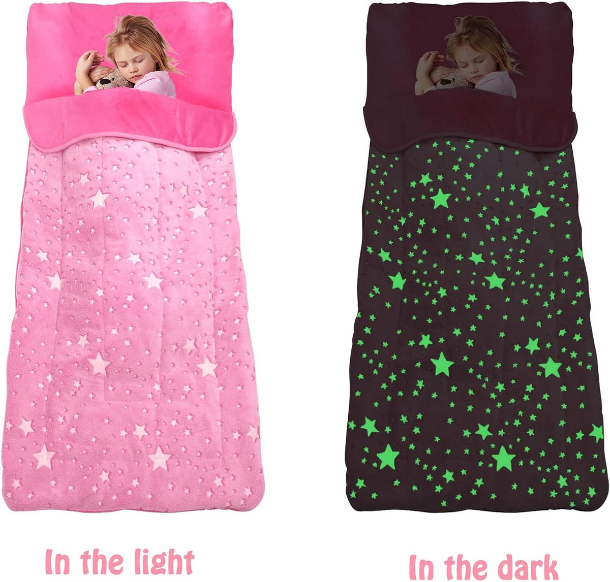 Kids Sleeping Bag for Girls & Boys - pink - image 2
