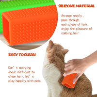 2pcs Pet Dog Cat Hair Remover, Pet Hair Removal Tool - Orangegreen - image 3