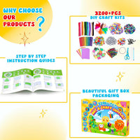 Zefy 3200+ Pcs Arts and Crafts Supplies for Kids - 3288 pcs - image 4