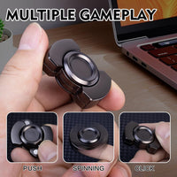 3-in-1 Fidget Toys Adults Kids: Spinner, Slider & Clicker – Fun for Kids & Family - Black - image 2