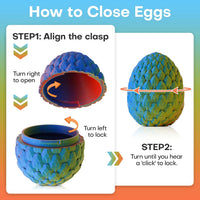 3D Printed Dragon Eggs with Dragon Inside - Random Neon City - image 4