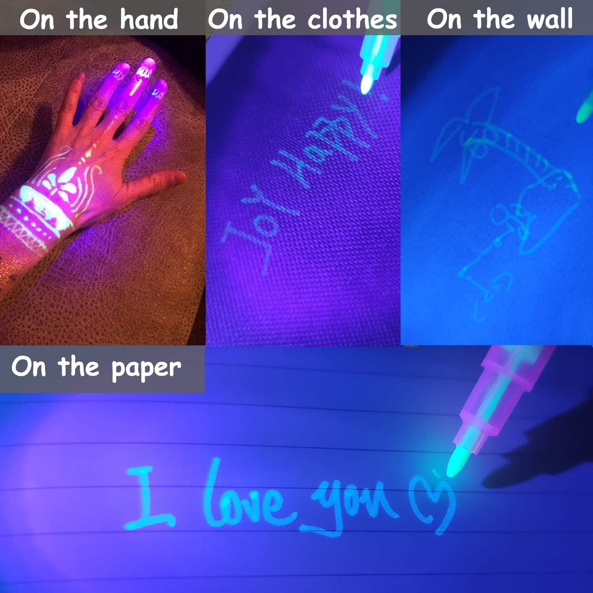 32 Pack 2 Style Invisible Ink Pen with UV Black Light Secret Spy Pens – Fun for Kids & Family - 32 Pack - image 4